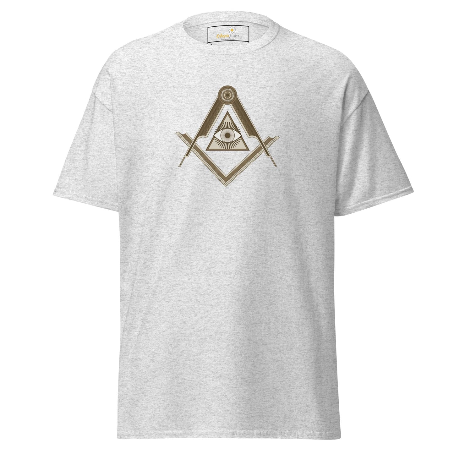 Unisex classic t-shirt - MYSTIC EYE TRIANGLE - REGULAR - Ash / S