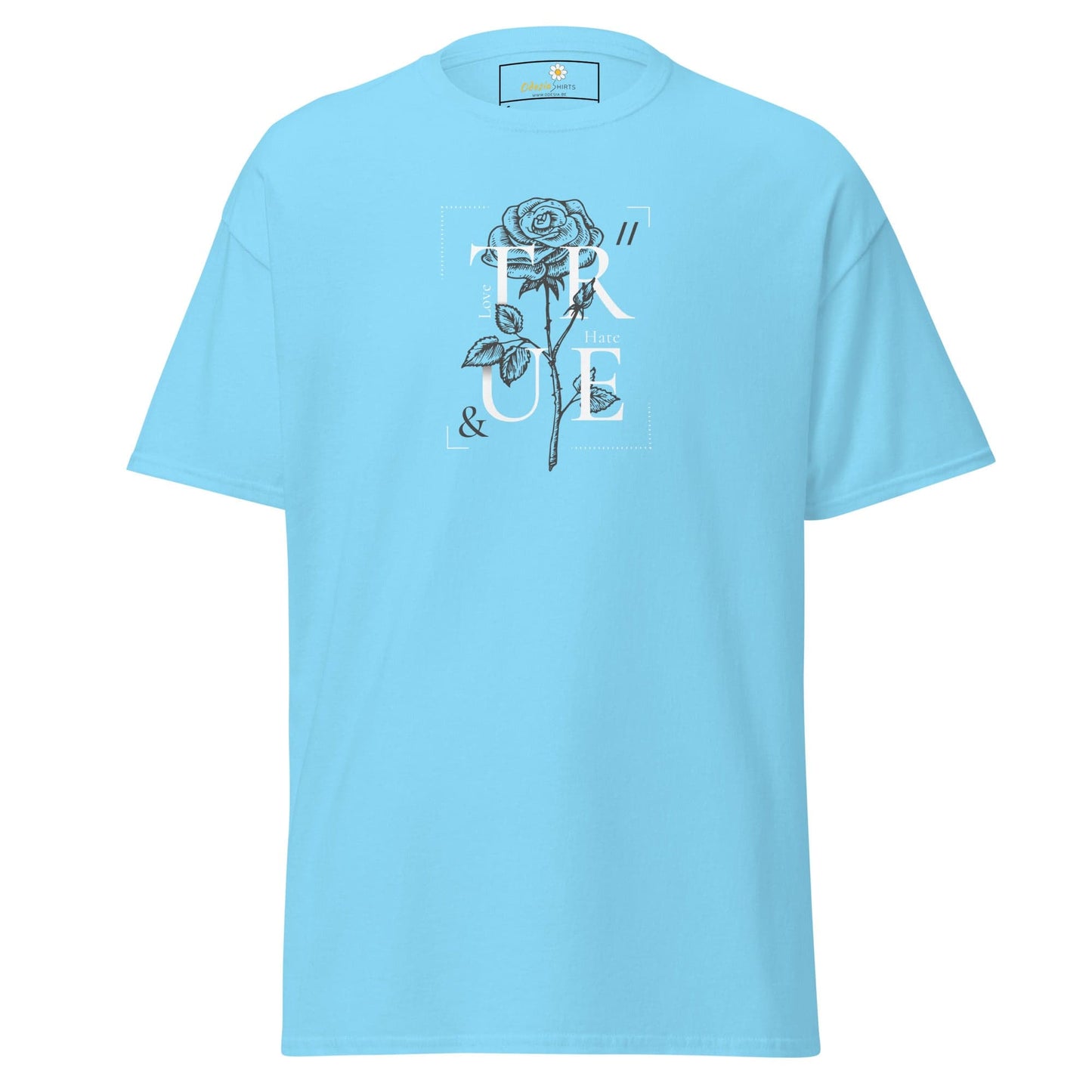 Unisex classic t-shirt - MISC TRUE ROSE - REGULAR - Sky / S