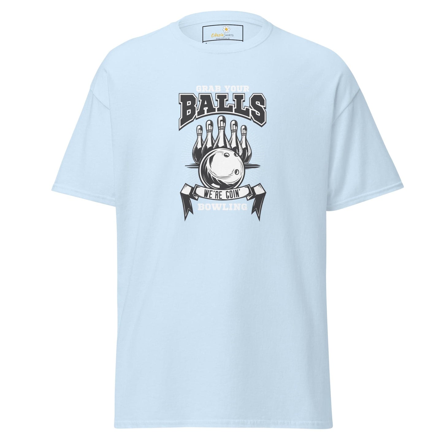 Unisex classic t-shirt - SPORT GRAB BALLS BOWLING - REGULAR - Light Blue / S