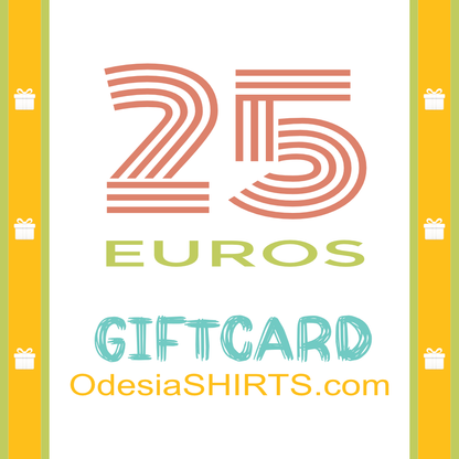 OdesiaSHIRTS.com Tarjeta de Regalo de 25€