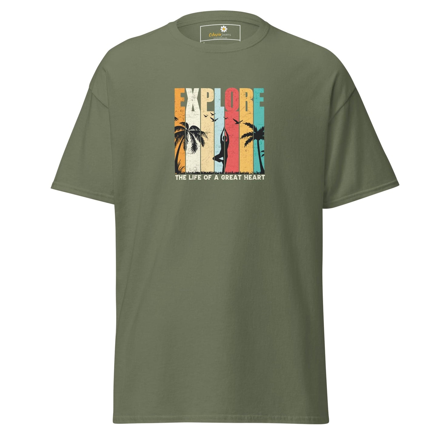 Art T-shirt Design Tee • Man / Woman • [s-xl] - Military Green / s