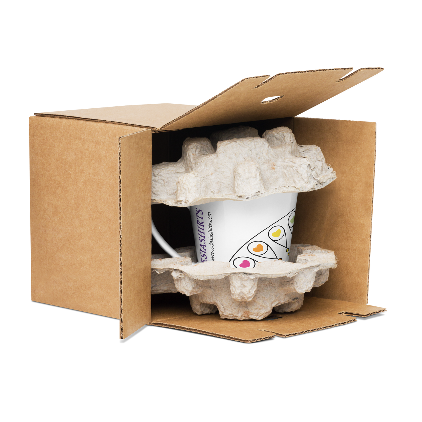 Colorful Heart Design Morning Mug