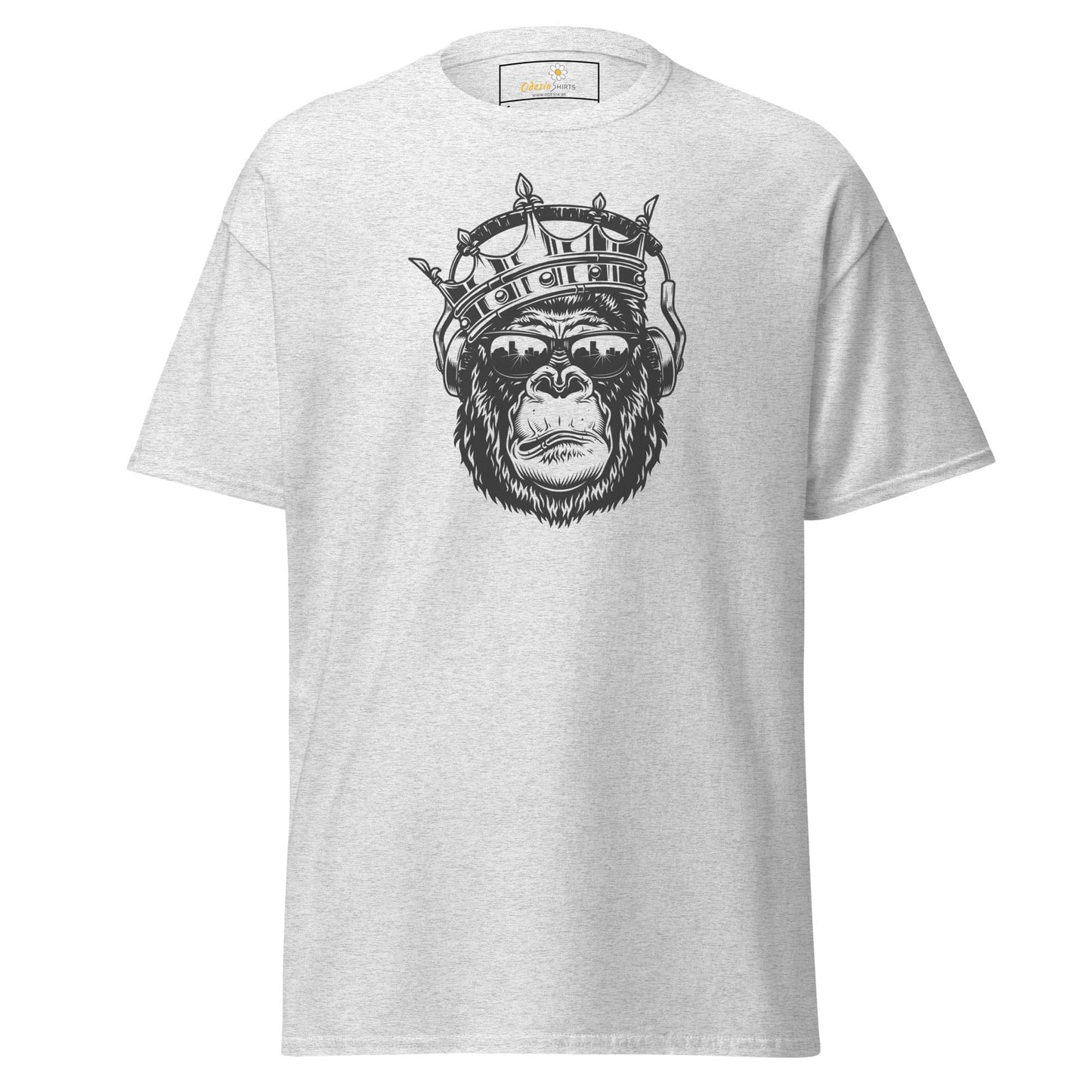Unisex classic t-shirt - WILD LIFE MONKEY KING -REGULAR - Ash / S
