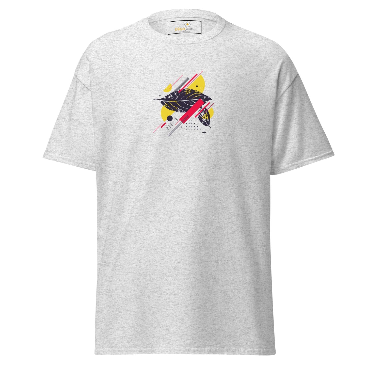 Unisex classic t-shirt - ABSTRACT SHAPES - REGULAR - Ash / S