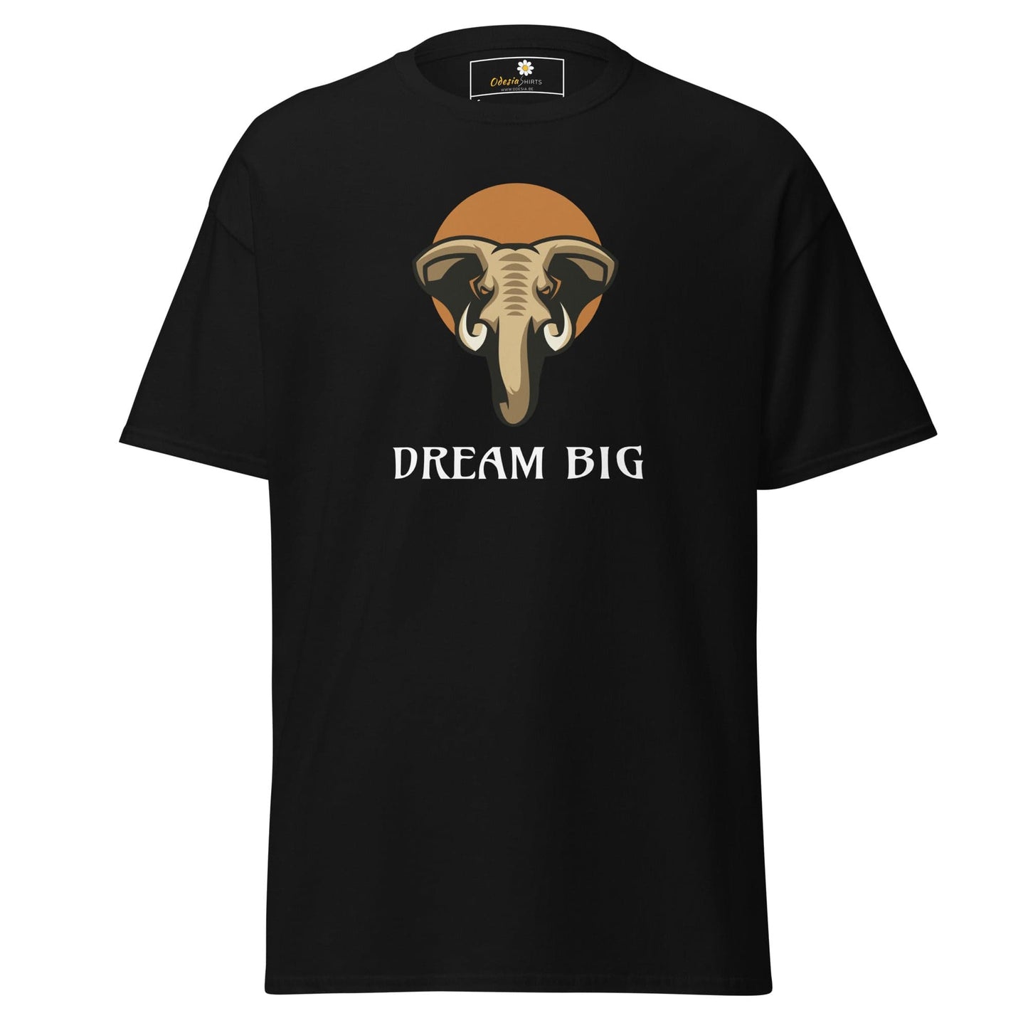 Unisex classic t-shirt - WILD LIFE ELEPHANT DREAM BIG - REGULAR - Black / S