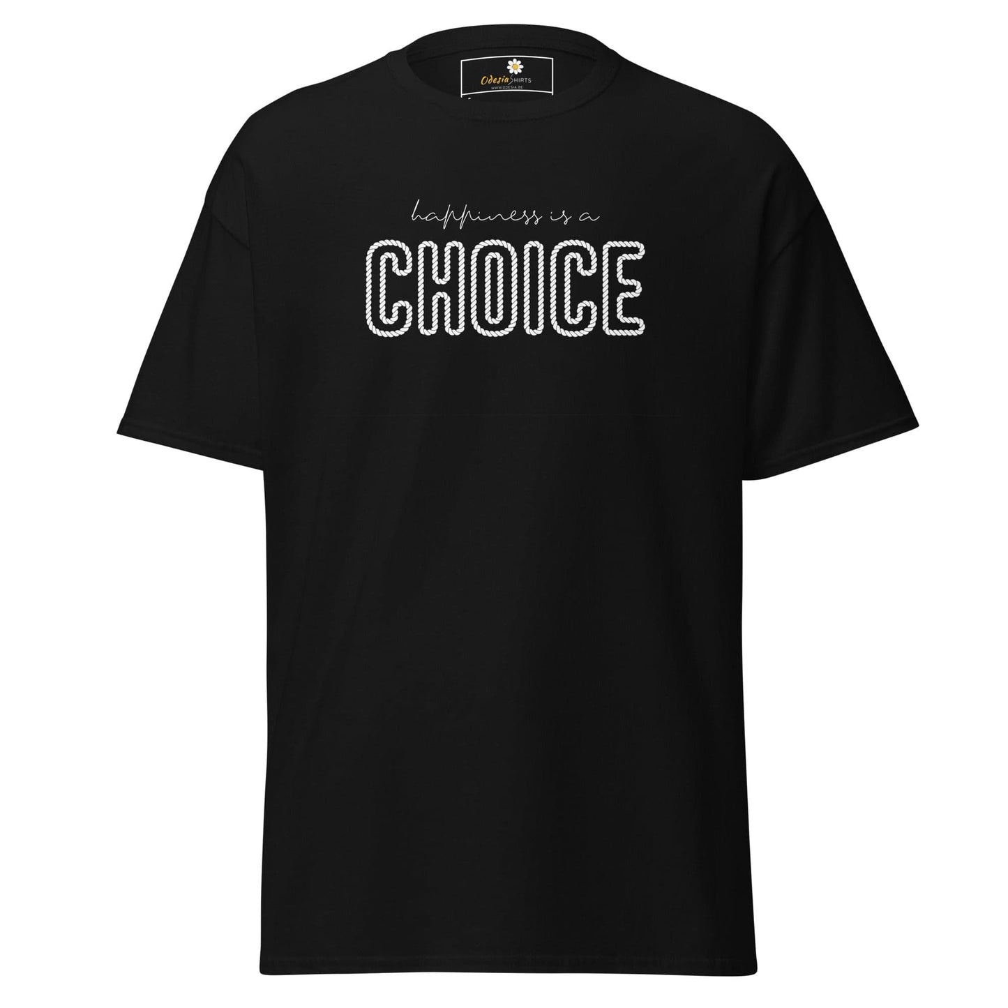 Unisex classic t-shirt - TEST POSITIVE HAPINESS CHOICE - REGULAR - Black / S