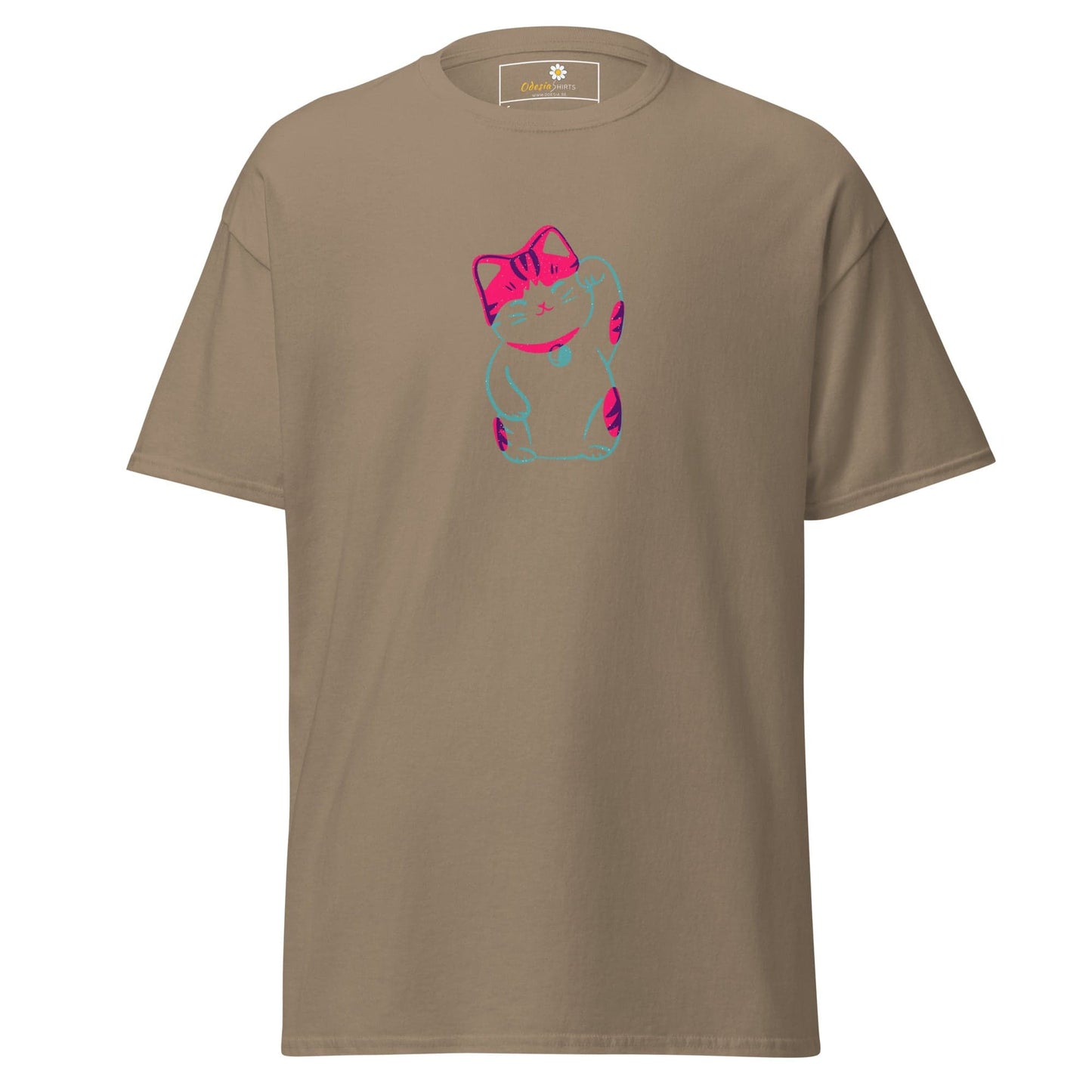 Unisex classic tee - ANIMALS SPIRITUAL LUCKY CAT 2 - REGULAR - Brown Savana / S