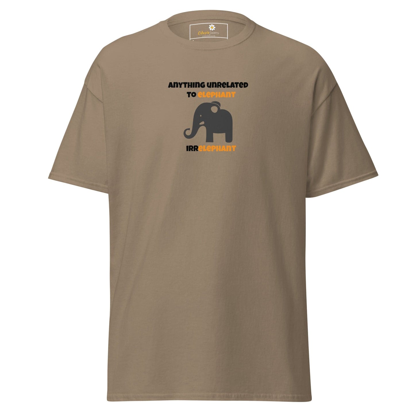 Unisex classic t-shirt - FUN ELEPHANT IRRELEPHANT - REGULAR - Brown Savana / S