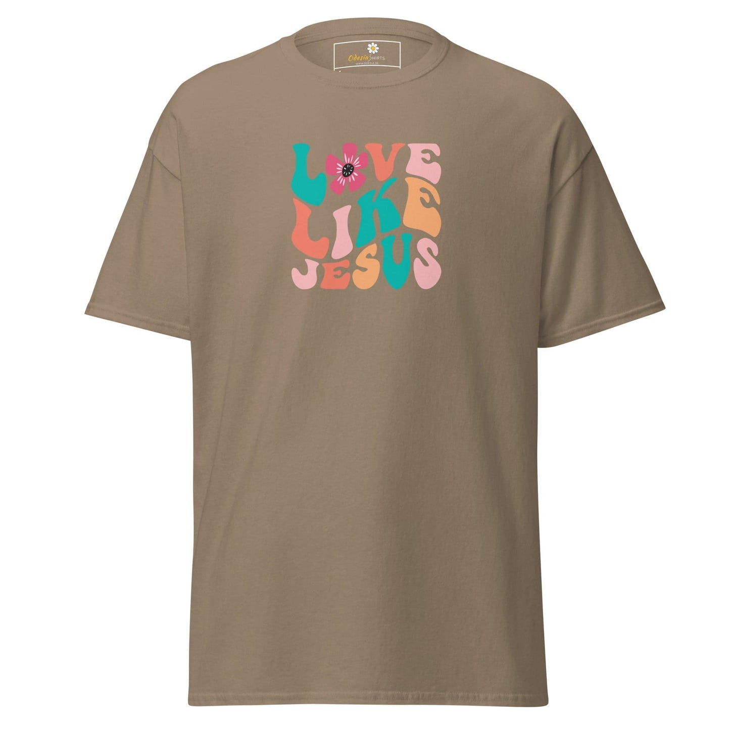 Unisex classic tee - SPIRITUAL LOVE LIKE JESUS - REGULAR - Brown Savana / S