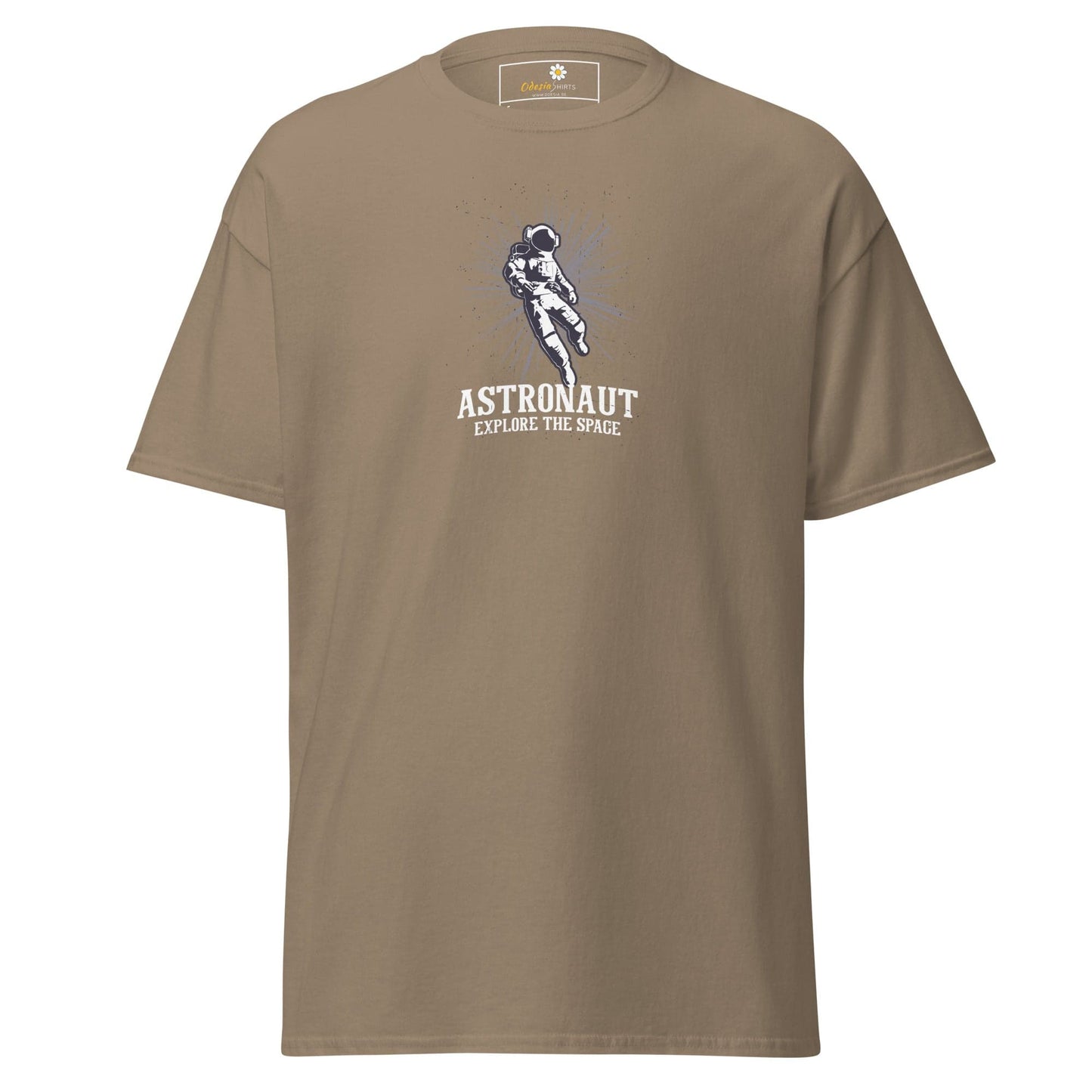 Unisex classic tee - ASTRONAUT EXPLORE SPACE - REGULAR - Brown Savana / S