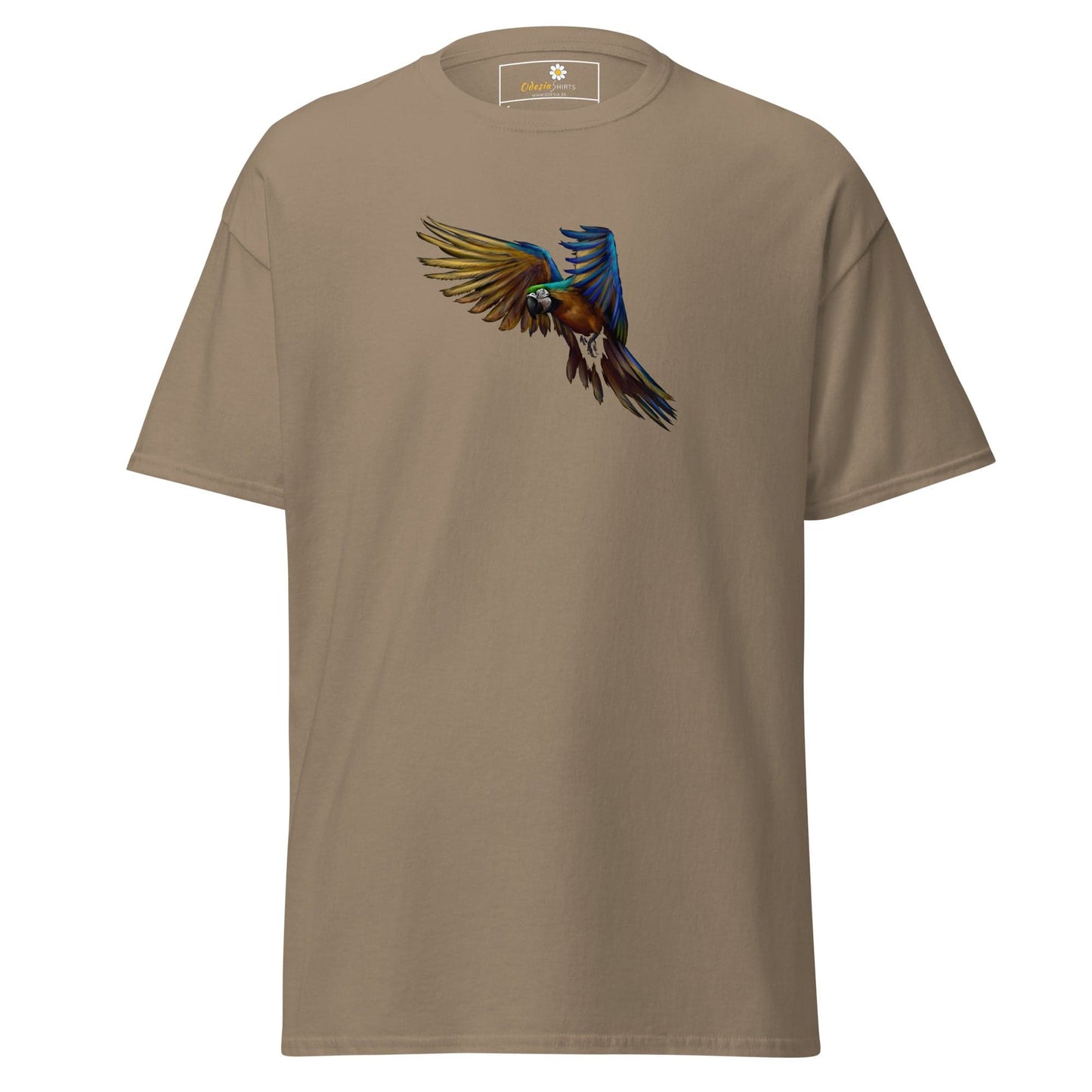 Unisex classic tee - WILD LIFE PARROT - REGULAR - Brown Savana / S