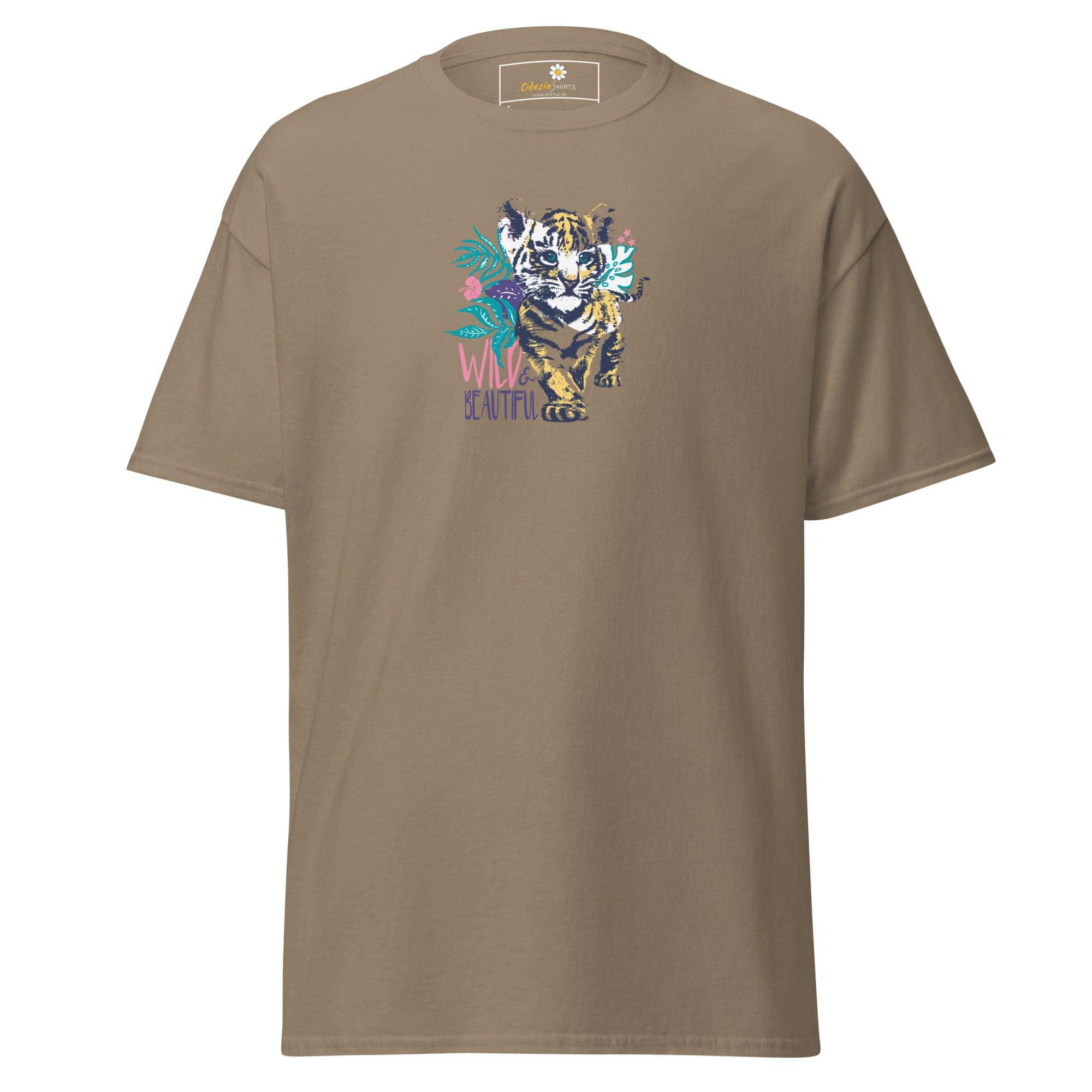 Unisex classic tee - WILD LIFE AND BEAUTIFUL - REGULAR - Brown Savana / S