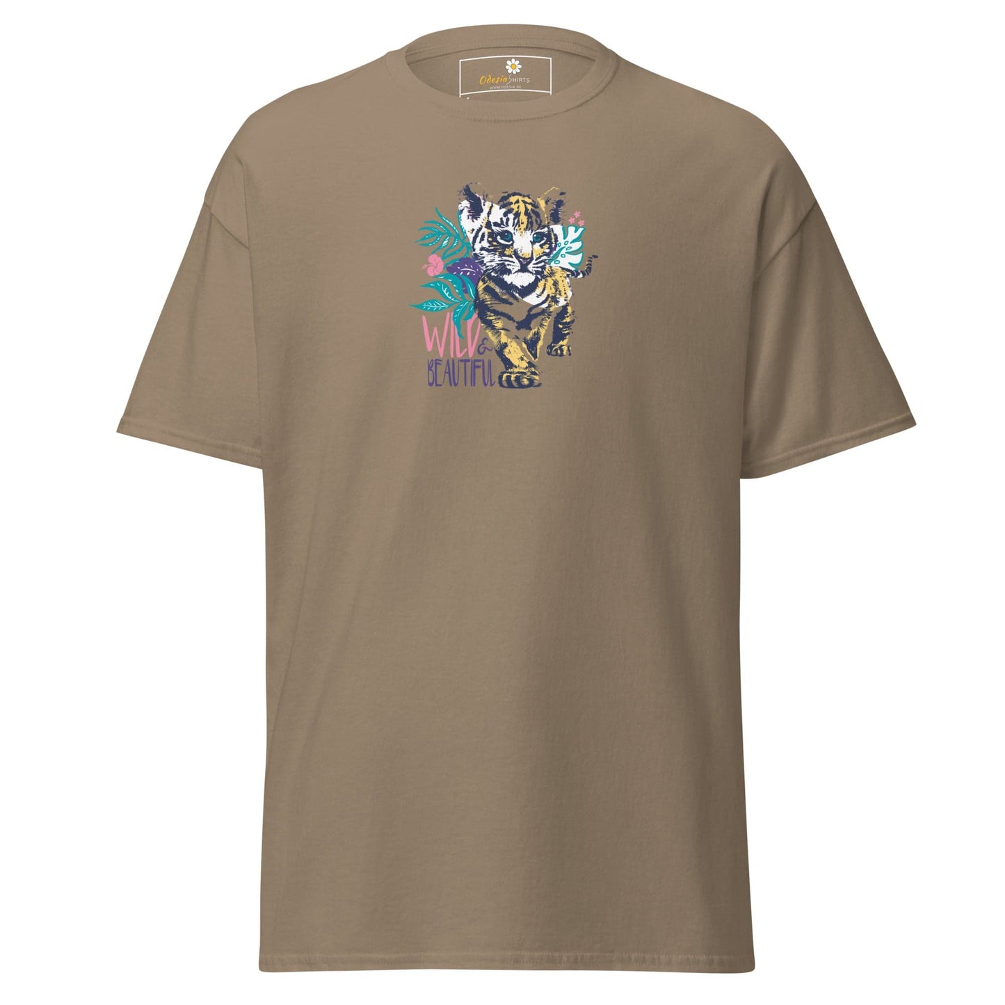 Unisex classic tee - WILD LIFE AND BEAUTIFUL - REGULAR - Brown Savana / S