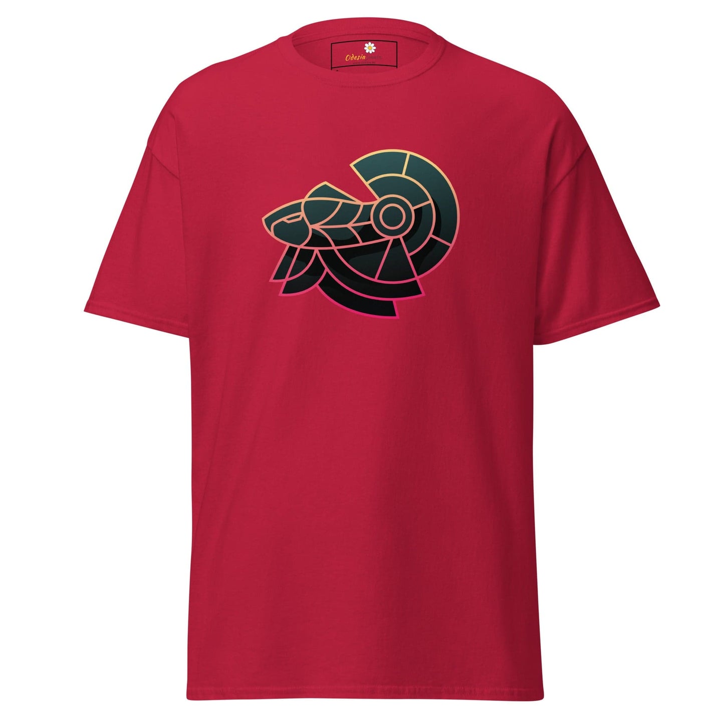 Unisex classic tee - ABSTRACT HERMIT - REGULAR - Cardinal / S