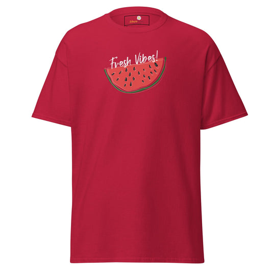 Unisex classic tee - SUMMER FRESH VIBES - REGULAR - Cardinal / S
