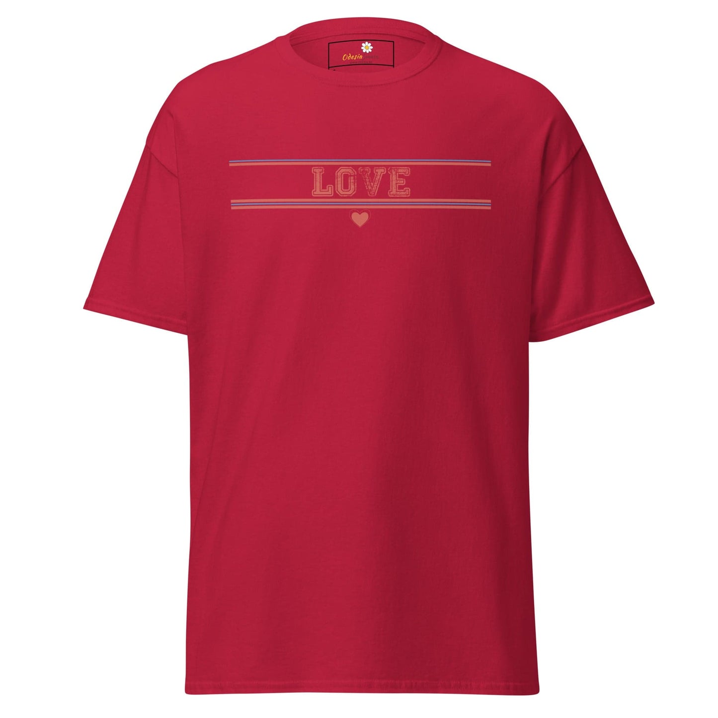 Unisex classic t-shirt - TEXt LOVE - REGULAR - Cardinal / S