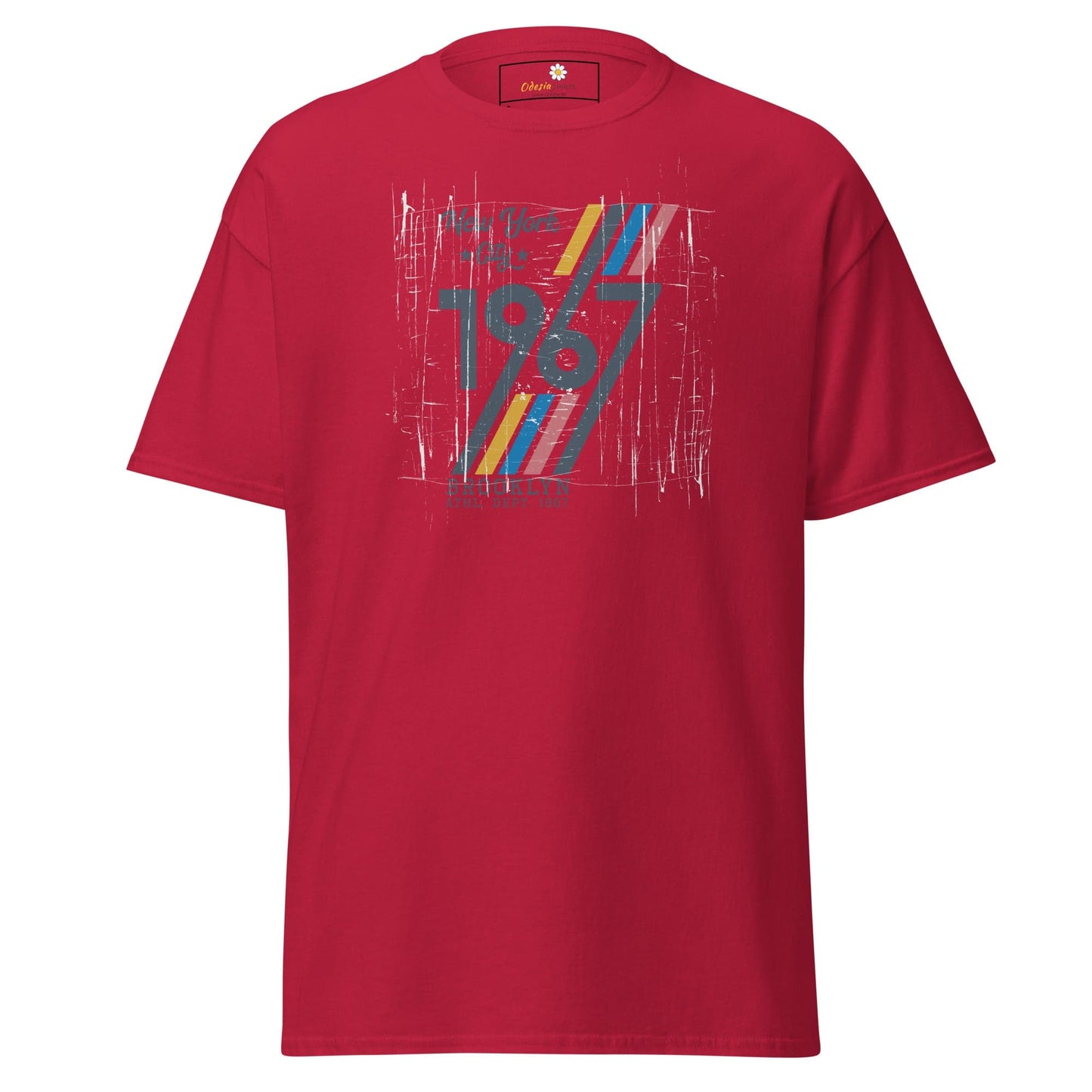 Unisex classic t-shirt - URBAN 1967 NY CITY - REGULAR - Cardinal / S
