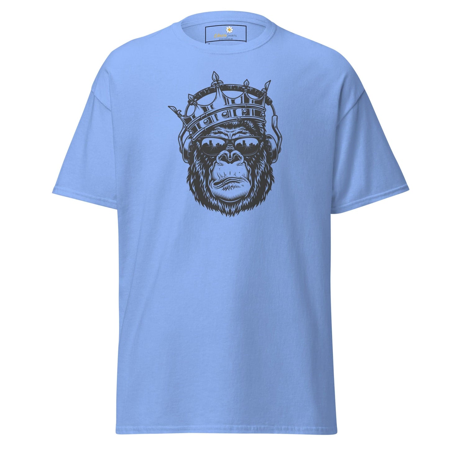 Unisex classic t-shirt - WILD LIFE MONKEY KING -REGULAR - Carolina Blue / S