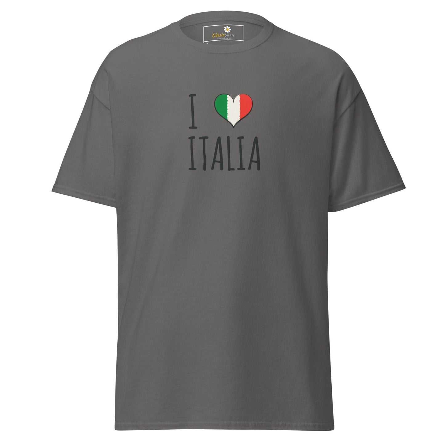 Unisex classic tee - COUNTRY I LOVE ITALY - REGULAR - Charcoal / S