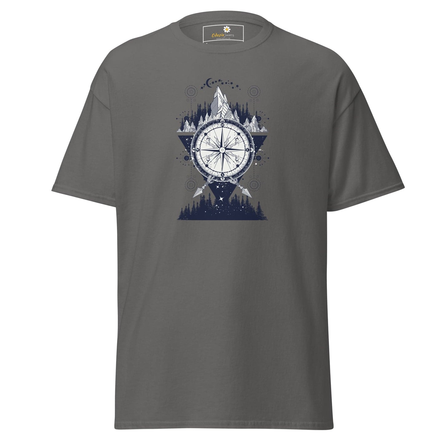 Unisex classic t-shirt - MYSTIC DIRECTIONS - REGULAR - Charcoal / S