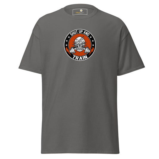 Unisex classic tee - SPORT SHUT UP AND TRAIN - REGULAR - Charcoal / S