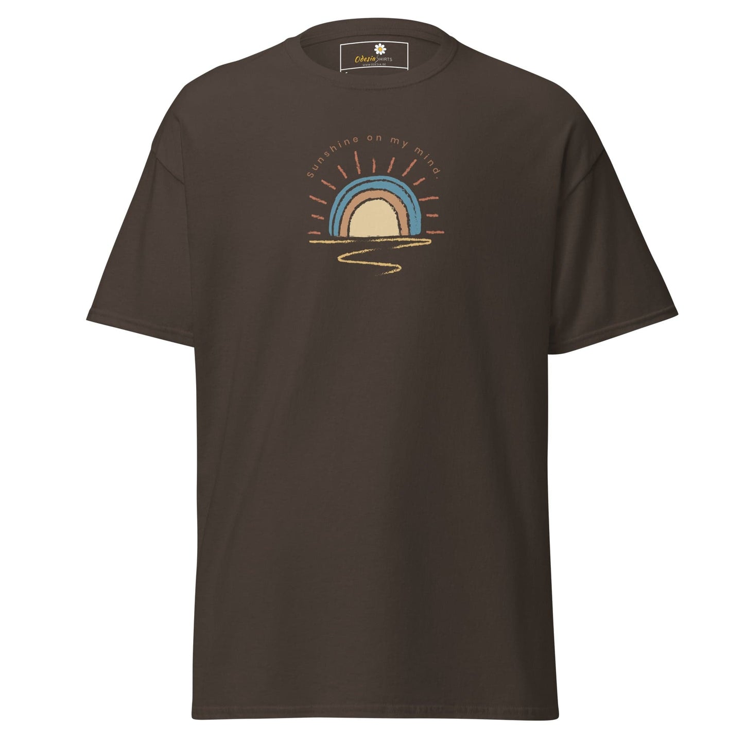 Unisex classic tee - SUMMER SUNSHINE ON MIND - REGULAR - Dark Chocolate / S