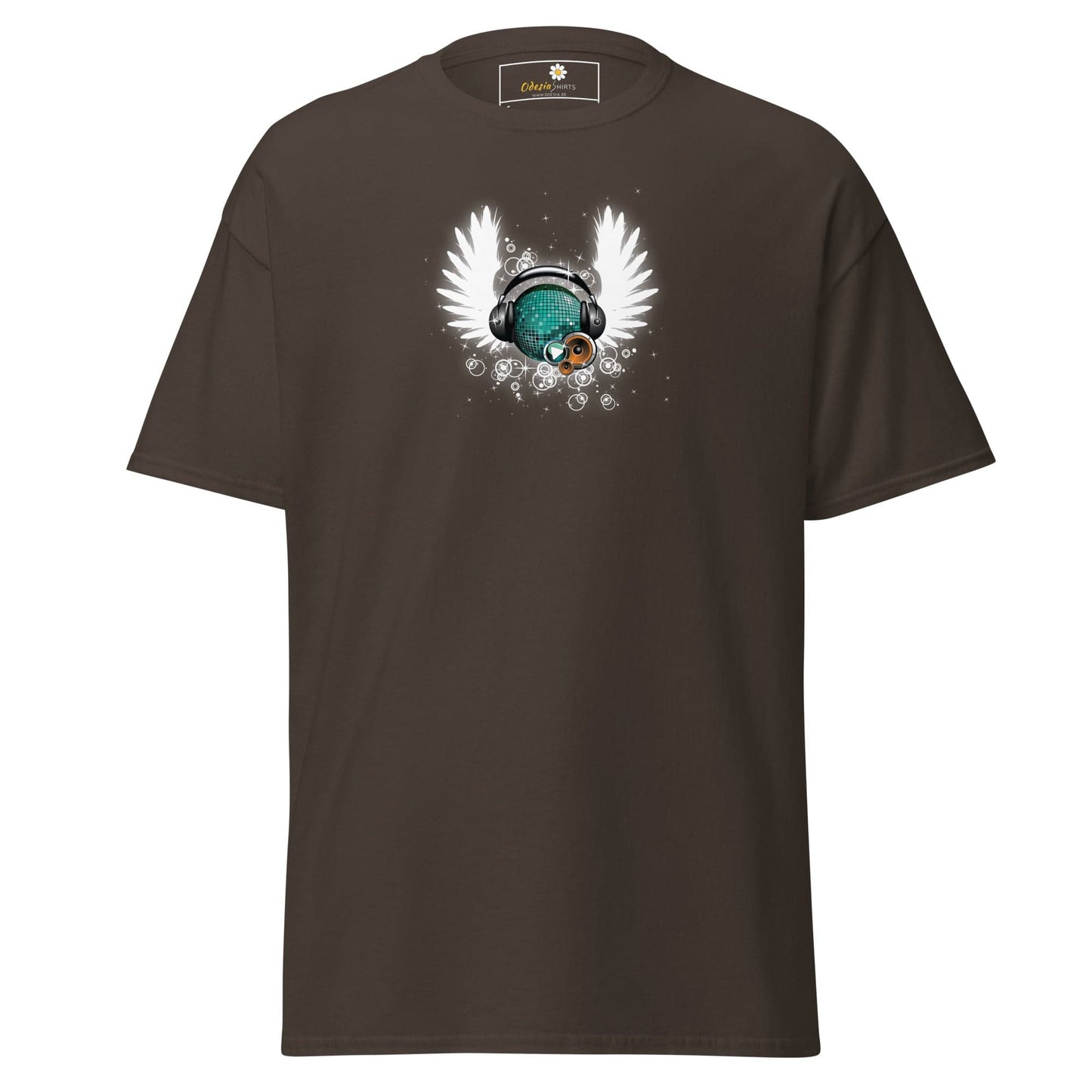 Unisex classic tee - MUSIC WINGS - REGULAR - Dark Chocolate / S