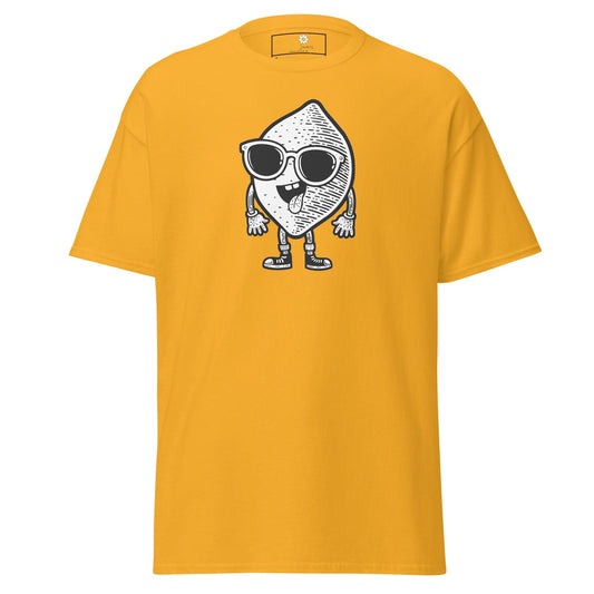 Unisex classic t-shirt - FUN LEMON FACE - REGULAR - Gold / S