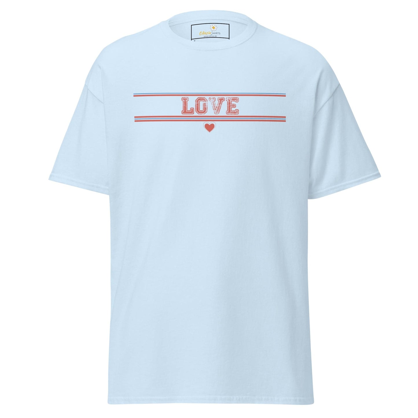 Unisex classic t-shirt - TEXt LOVE - REGULAR - Light Blue / S
