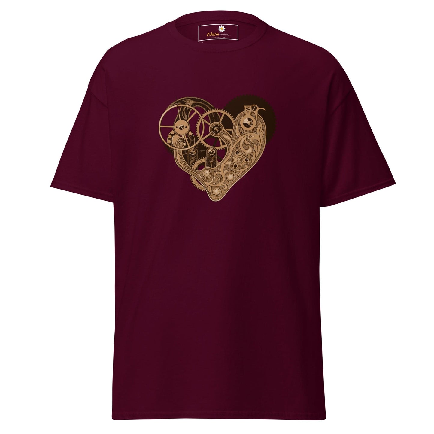 Unisex classic tee - ABSTRACT HEART - REGULAR - Maroon / S