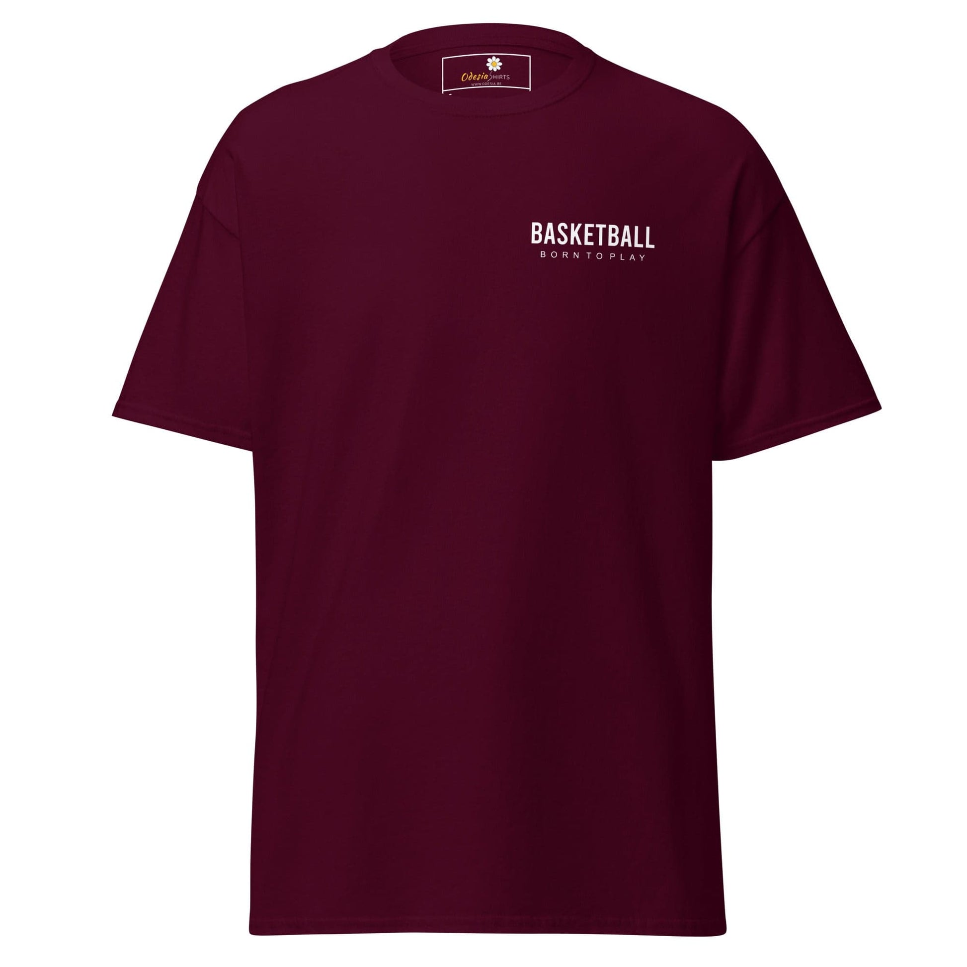 Unisex classic t-shirt - SPORT BASKETBALL - REGULAR - Maroon / S