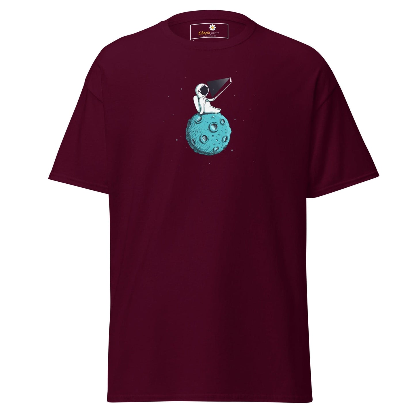 Unisex classic tee - ASTRONAUT SELFIE - REGULAR - Maroon / S
