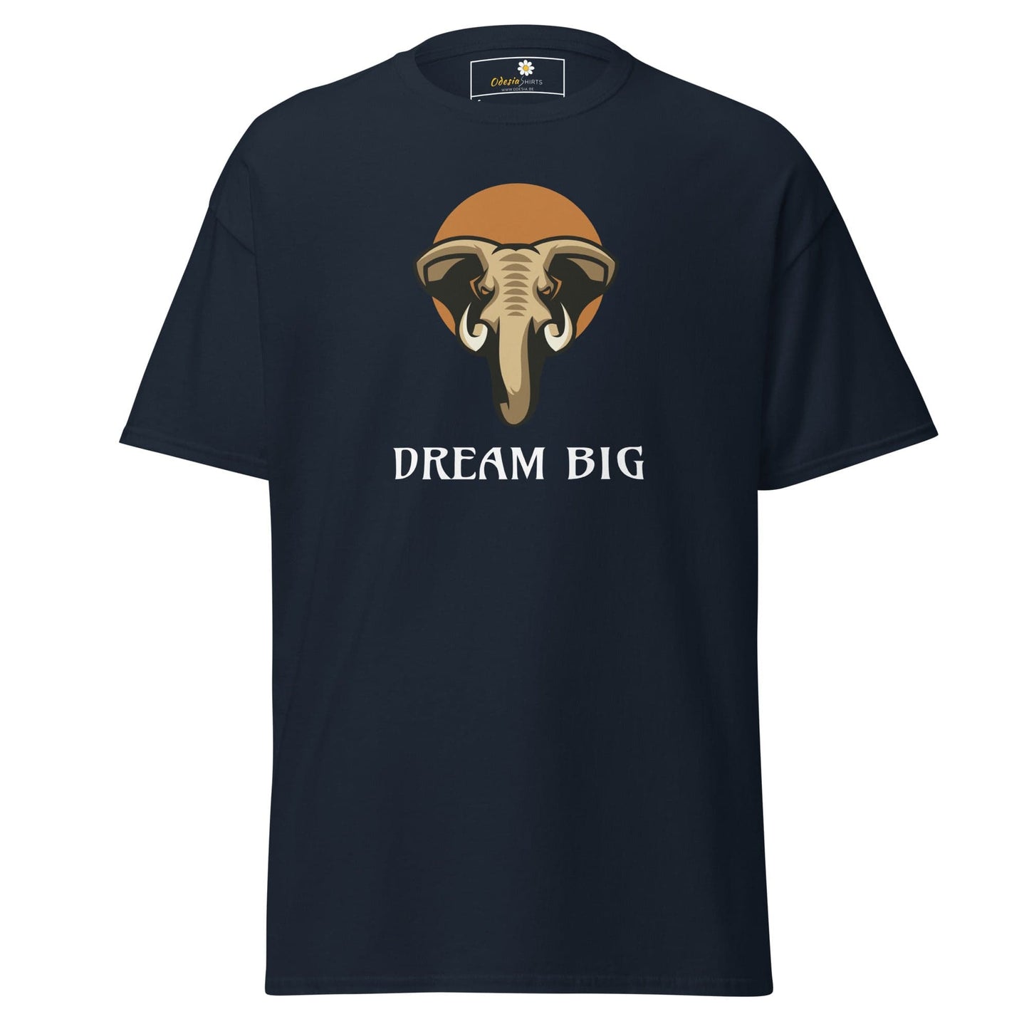 Unisex classic t-shirt - WILD LIFE ELEPHANT DREAM BIG - REGULAR - Navy / S