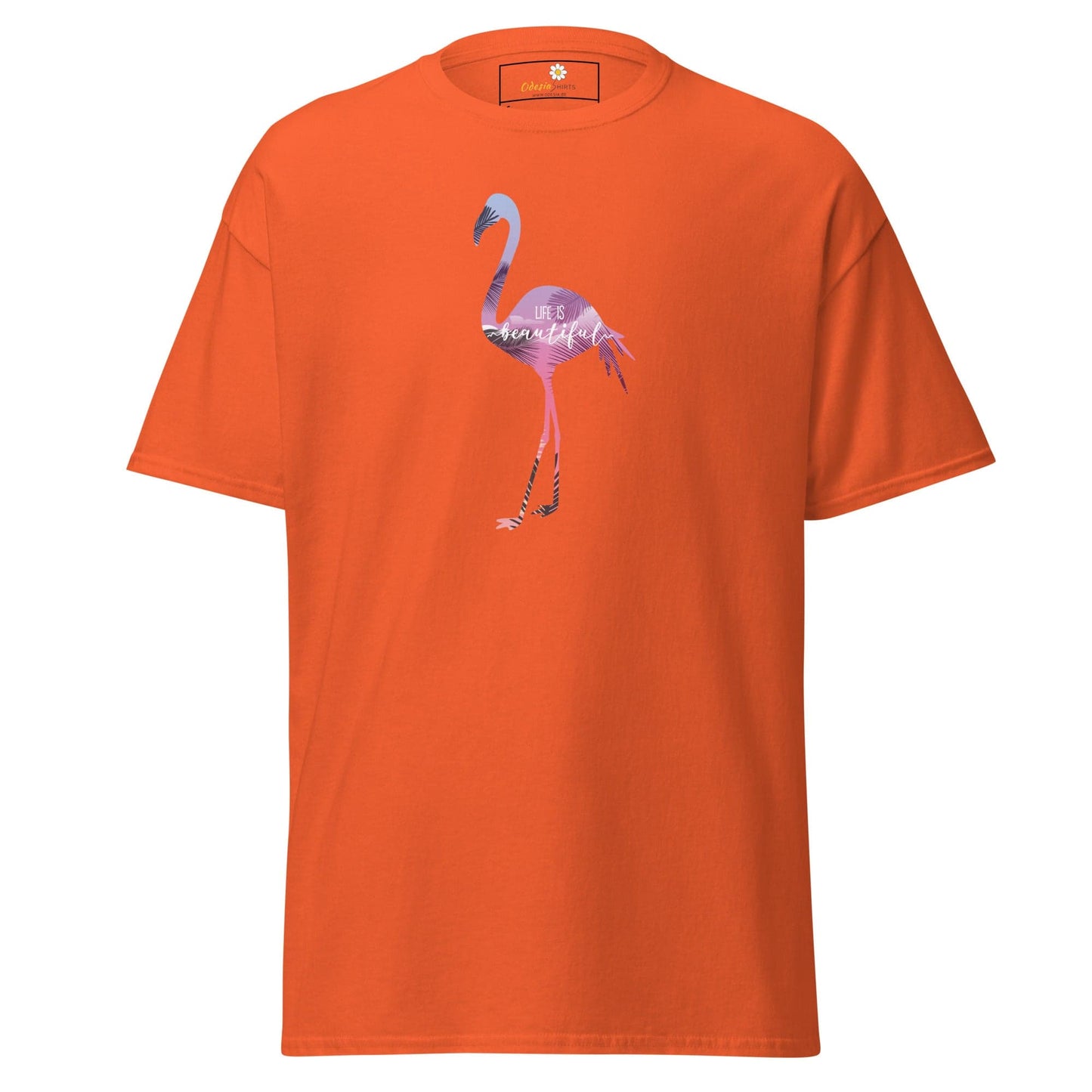 Unisex classic tee - WILD LIFE FLAMINGO - REGULAR - Orange / S
