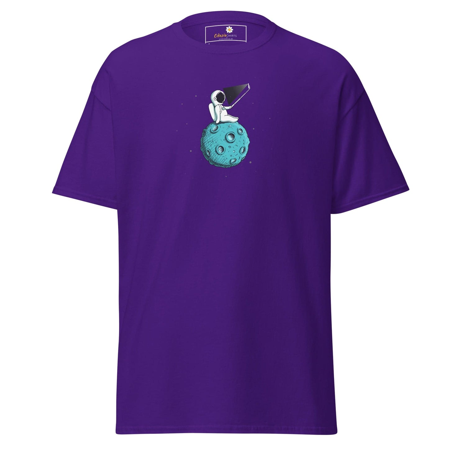 Unisex classic tee - ASTRONAUT SELFIE - REGULAR - Purple / S