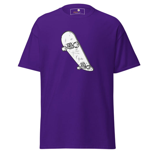 Unisex classic t-shirt - SPORT SKATEBOARD - REGULAR - Purple / S