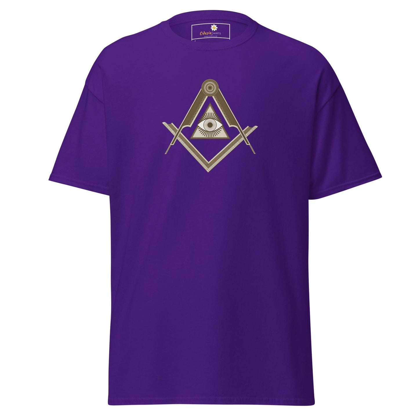Unisex classic t-shirt - MYSTIC EYE TRIANGLE - REGULAR - Purple / S