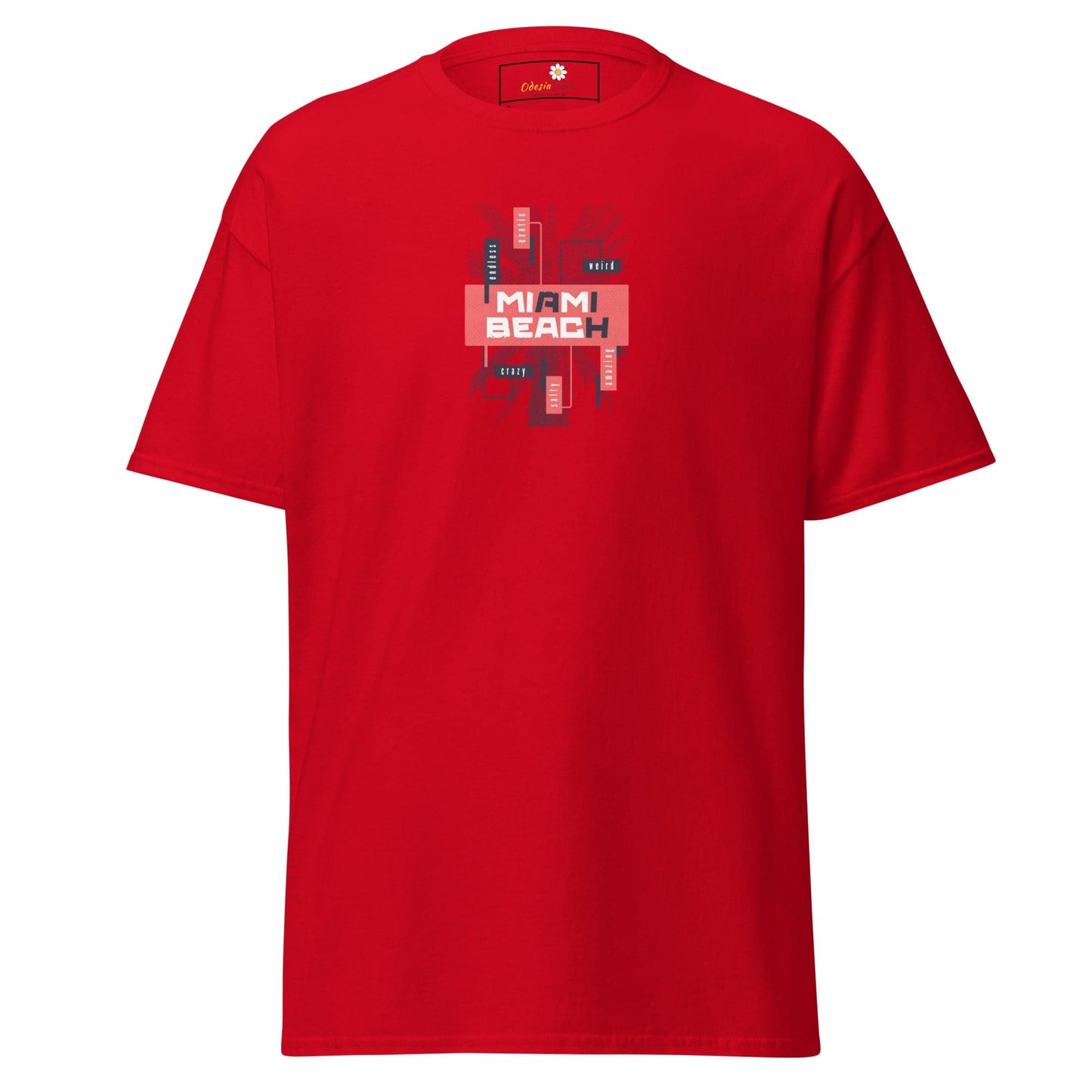 Unisex classic tee - COUNTRY SUMMER MIAMI BEACH - REGULAR - Red / S
