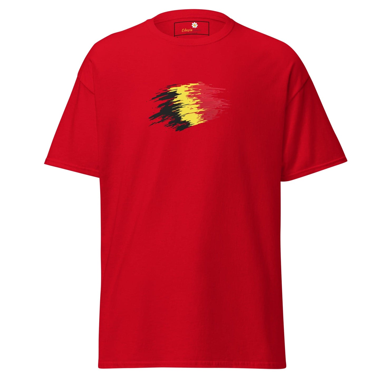 Unisex classic tee - COUNTRY BELGIUM SHAPE - REGULAR - Red / S