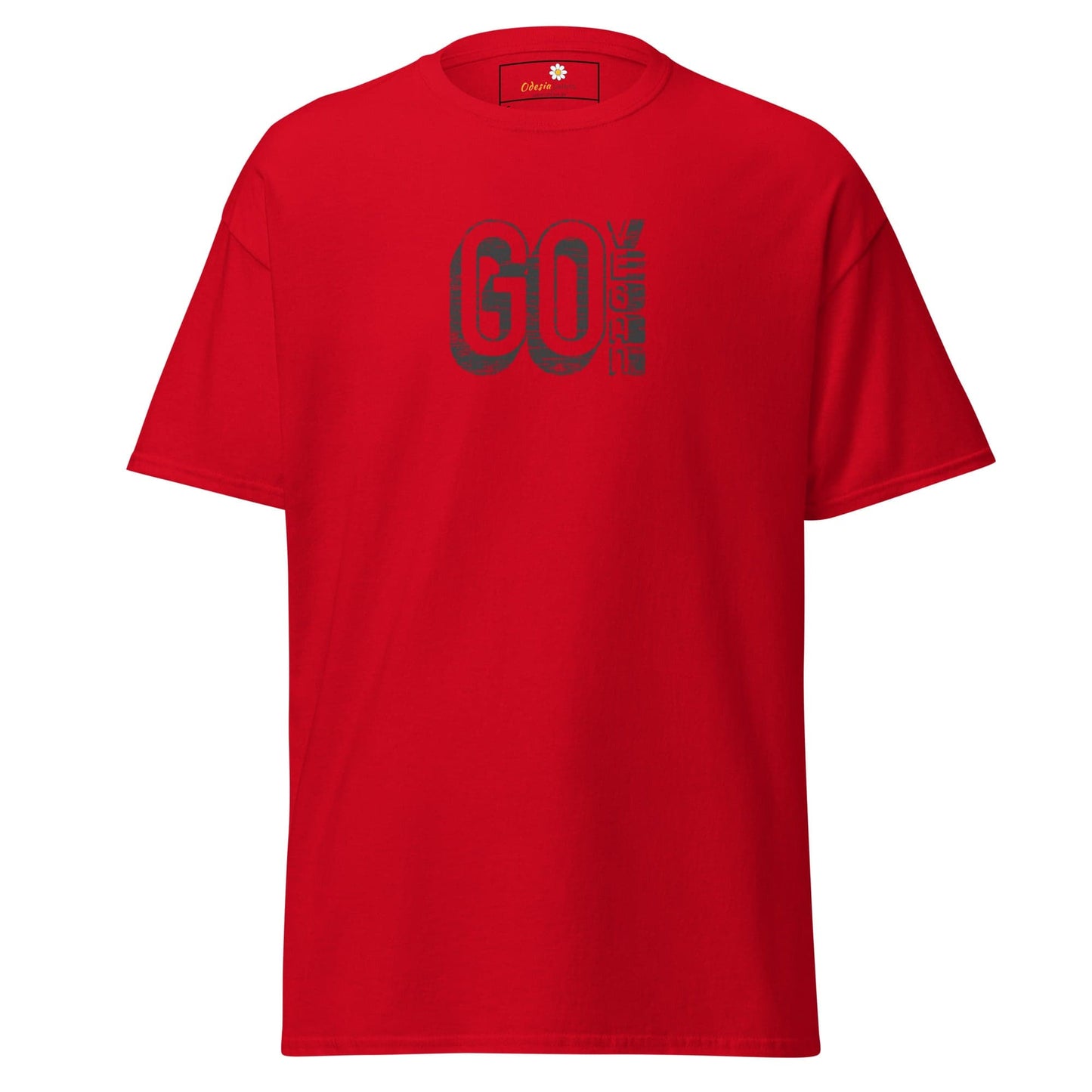 Unisex classic tee - GREEN GO VEGAN - REGULAR - Red / S