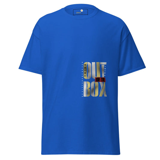 Unisex classic t-shirt - TEXT OUT OTHE BOX - REGULAR - Royal / S