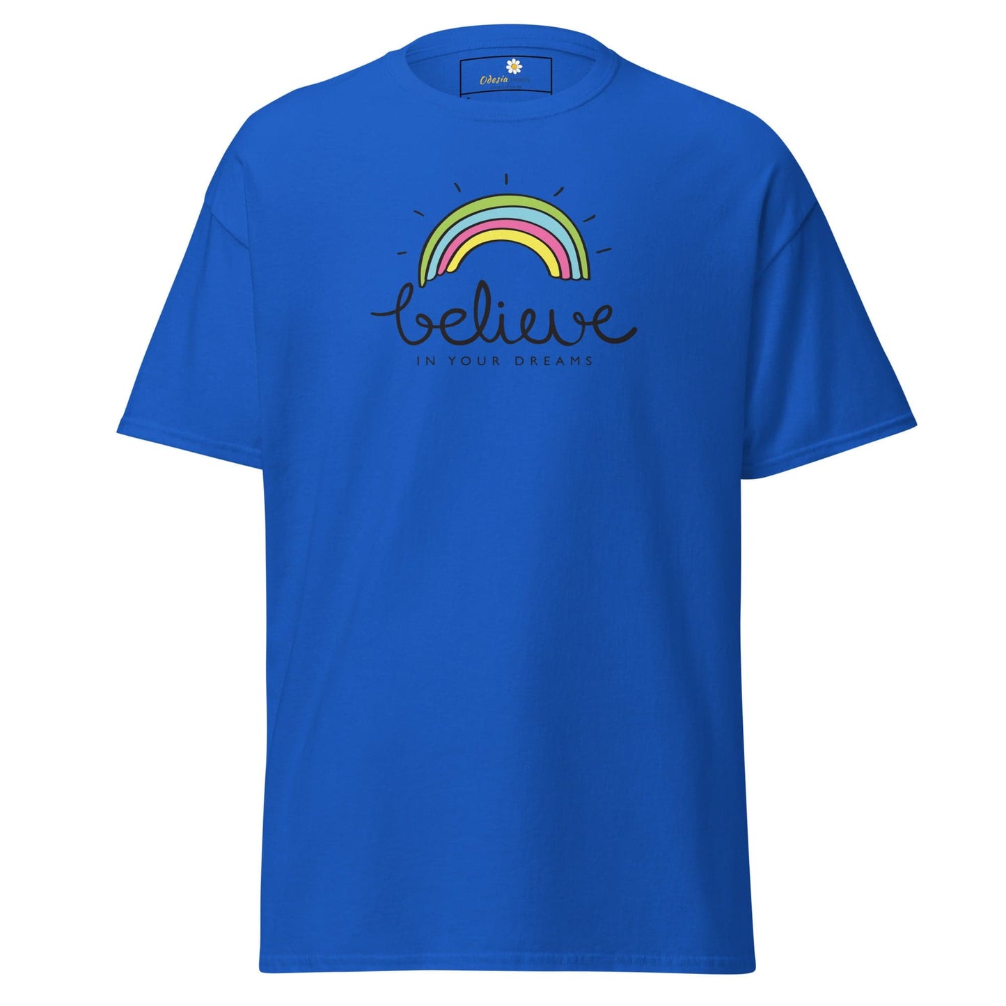 Unisex classic t-shirt - POSITIVE BELIEVE IN YOUR DREAMS - REGULAR - Royal / S