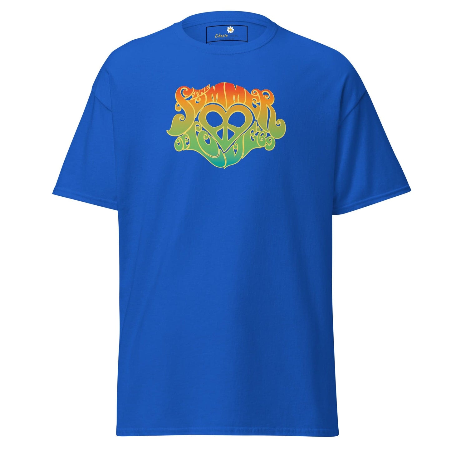 Unisex classic tee - POSITIVE SUMMER LOVE - REGULAR - Royal / S
