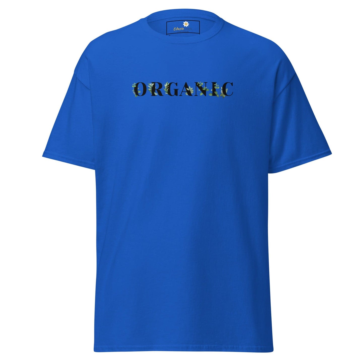 Unisex classic tee - TEXT GREEN ORGANIC - REGULAR - Royal / S