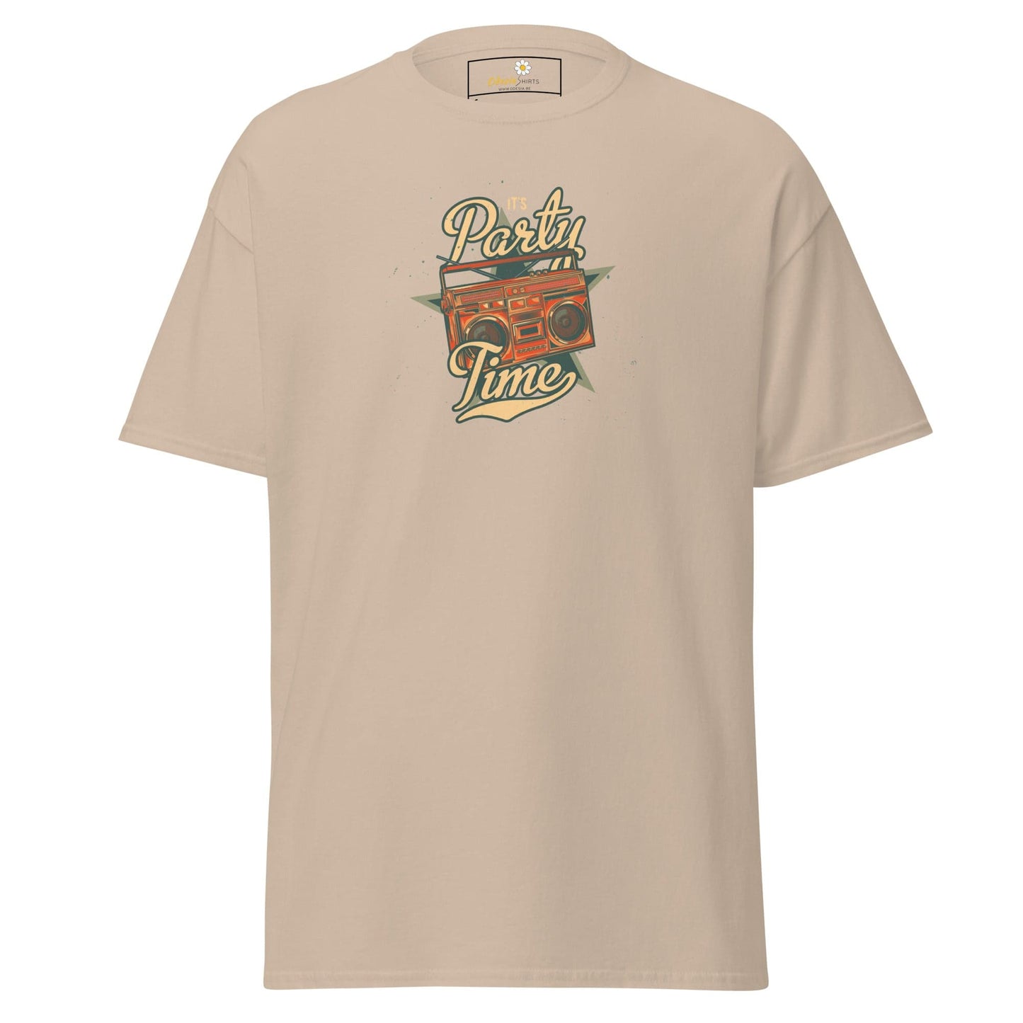 Unisex classic tee - MUSIC PARTY TIME - REGULAR - Sand / S