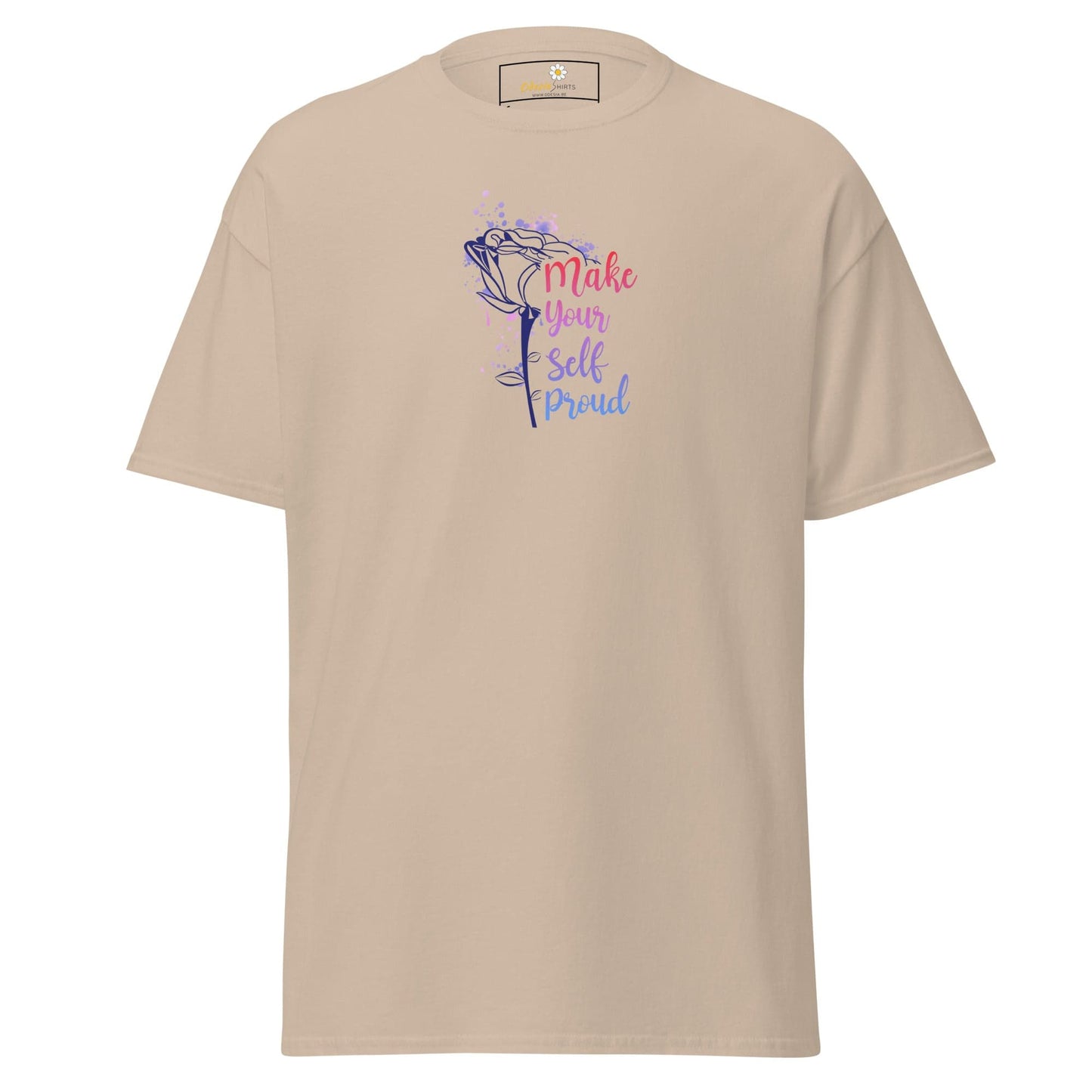 Unisex classic tee - MISC TEXT MAKE YOURSELF PROUD - REGULAR - Sand / S