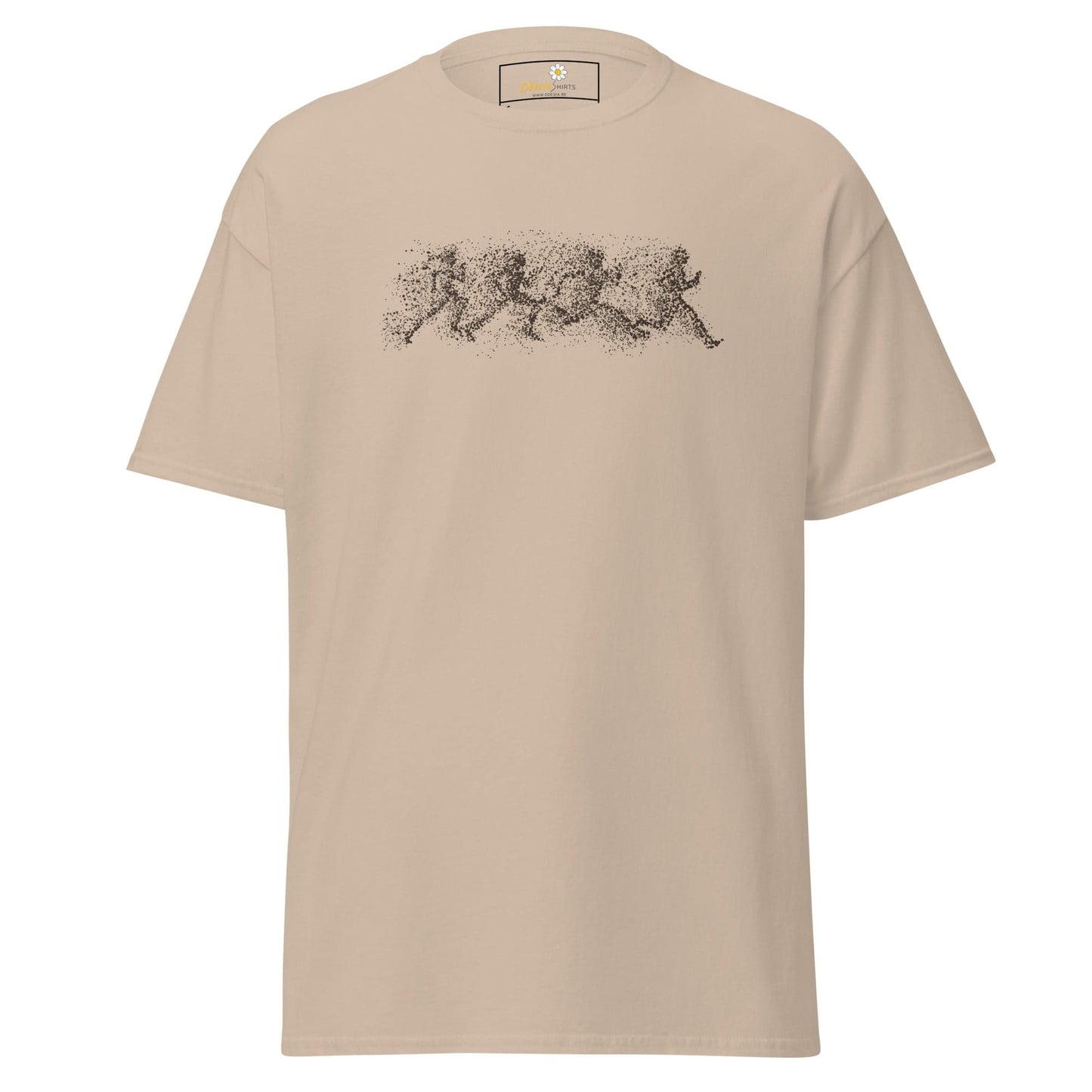 Unisex classic t-shirt - FANTASY DOTS MEN RUNNING - REGULAR - Sand / S