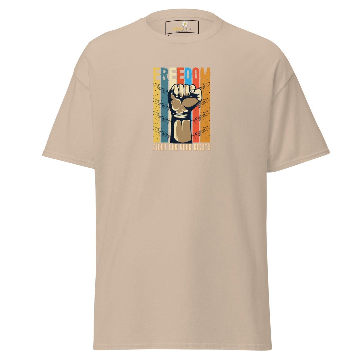 Unisex classic tee - MISC FIGHT FOR FREEDOM - REGULAR - Sand / S