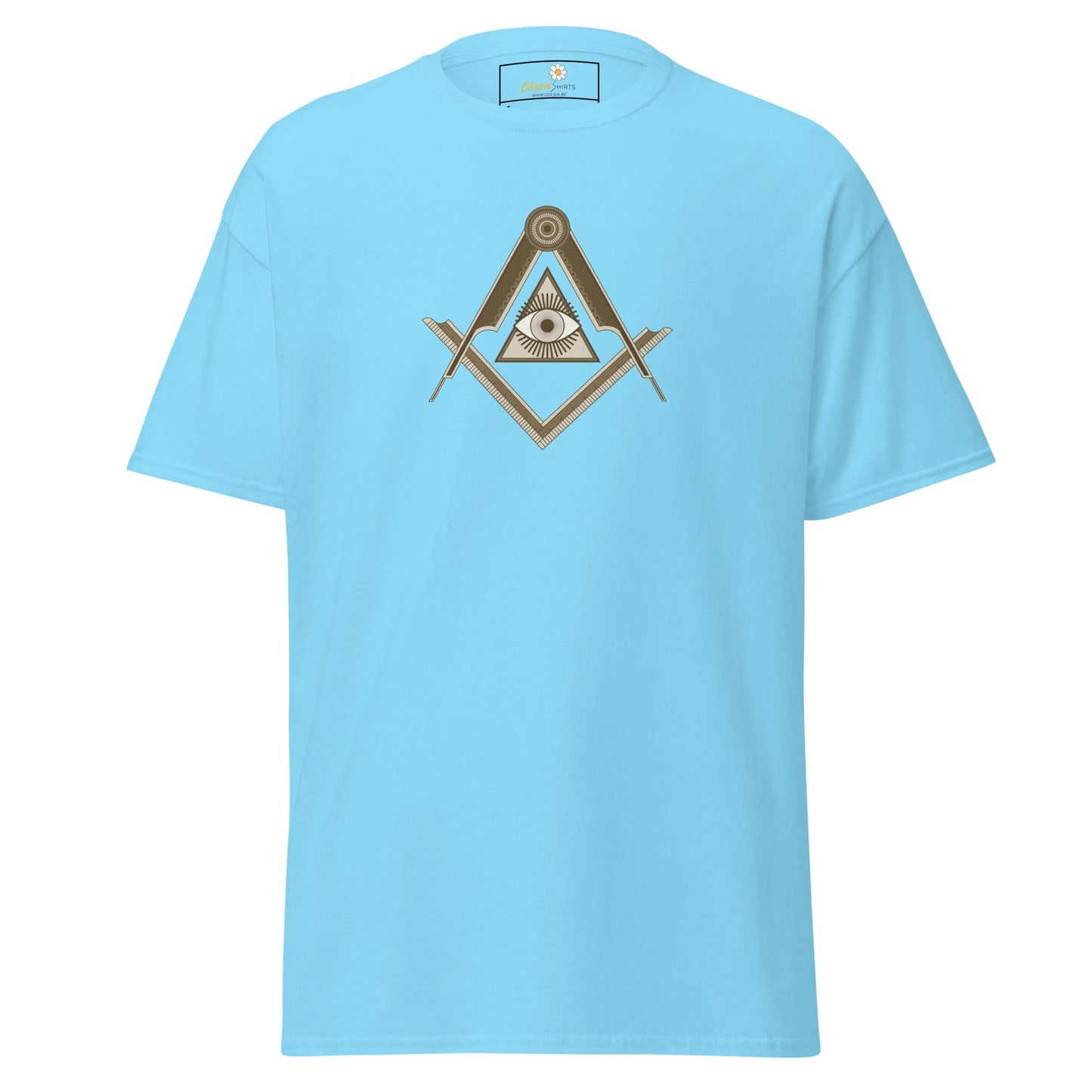 Unisex classic t-shirt - MYSTIC EYE TRIANGLE - REGULAR - Sky / S
