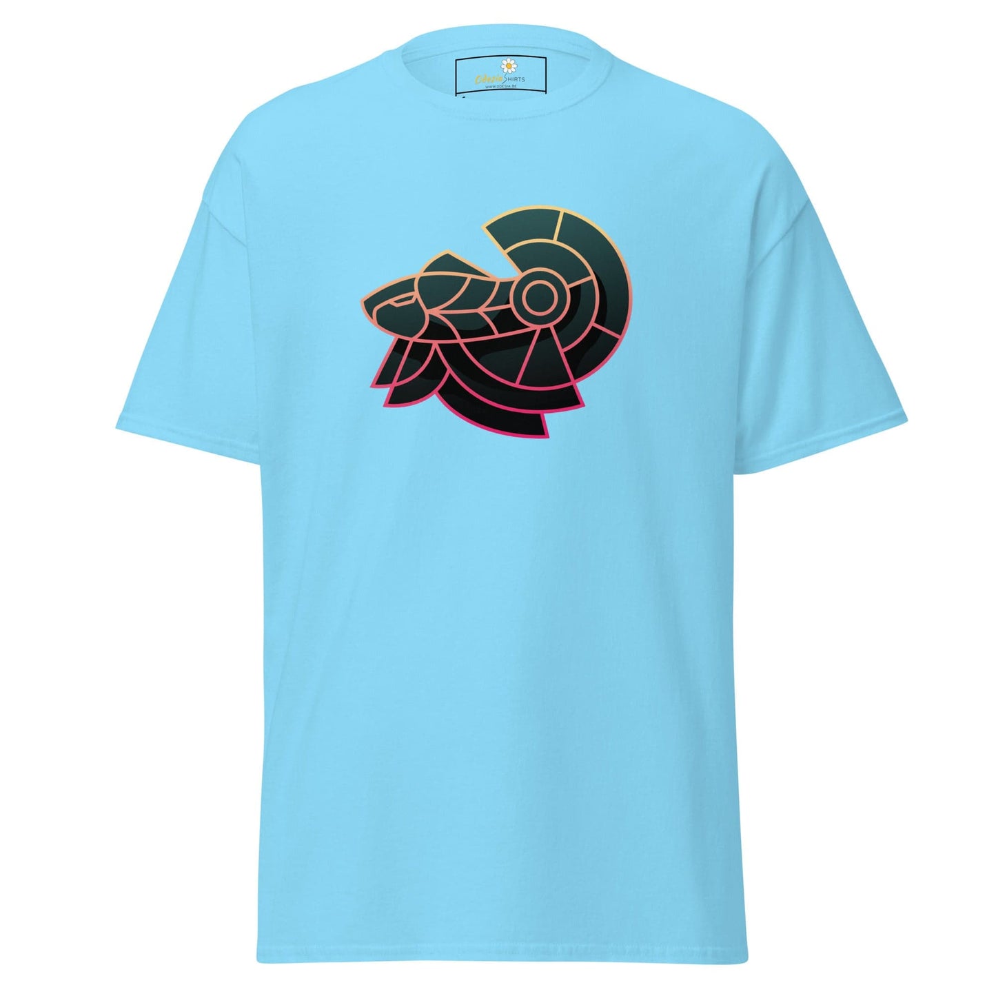 Unisex classic tee - ABSTRACT HERMIT - REGULAR - Sky / S